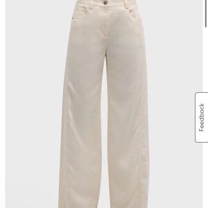 TWP Puddle Cotton Linen Wide Legged Pants size 0